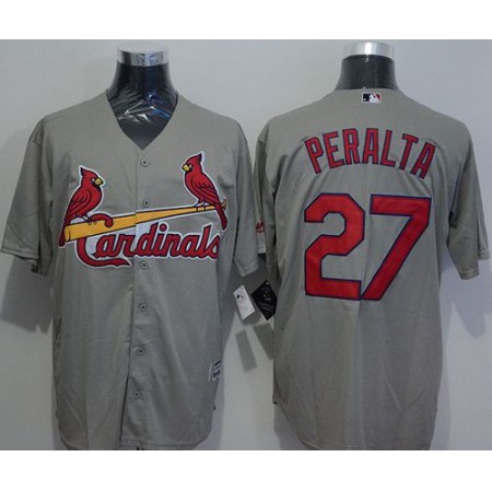 Cardinals #27 Jhonny Penalta Grey New Cool Base Stitched MLB Jersey