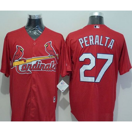 Cardinals #27 Jhonny Penalta Red New Cool Base Stitched MLB Jersey