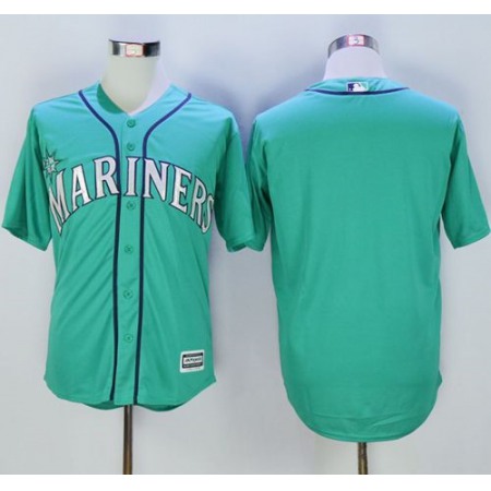 Mariners Blank Green New Cool Base Stitched MLB Jersey