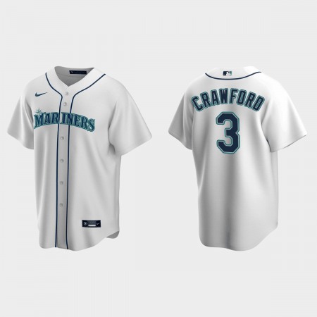 Men's Seattle Mariners #3 J.P. Crawford White Cool Base Stitched jersey