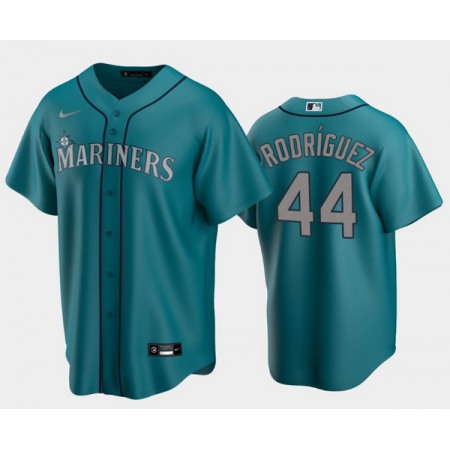 Men's Seattle Mariners #44 Julio Rodriguez Aqua Cool Base Stitched jersey