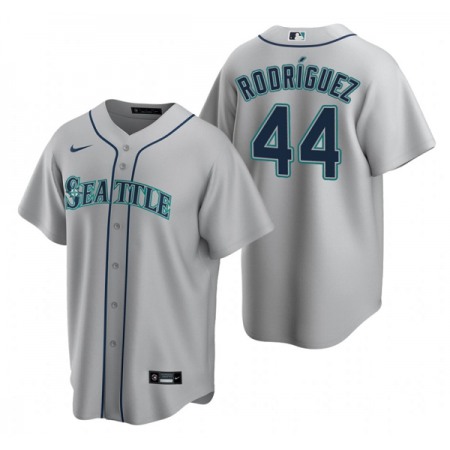 Men's Seattle Mariners #44 Julio Rodriguez Grey Cool Base Stitched jersey