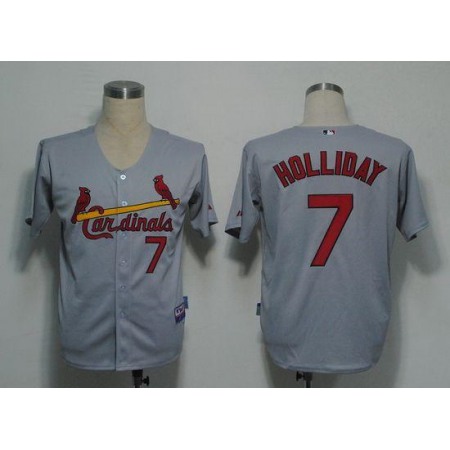 Cardinals #7 Matt Holliday Stitched Grey MLB Jersey