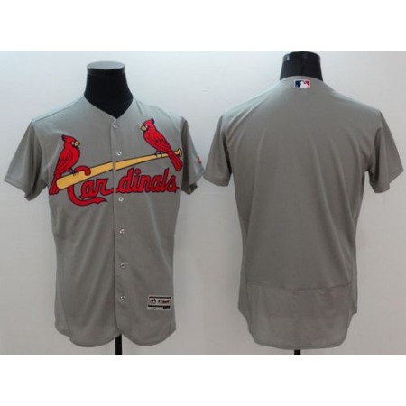 Cardinals Blank Grey Flexbase Authentic Collection Stitched MLB Jersey