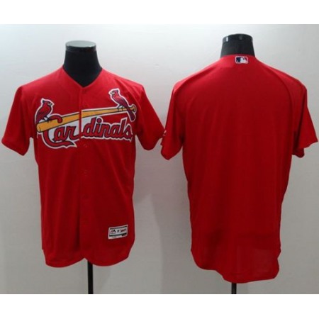 Cardinals Blank Red Flexbase Authentic Collection Stitched MLB Jersey