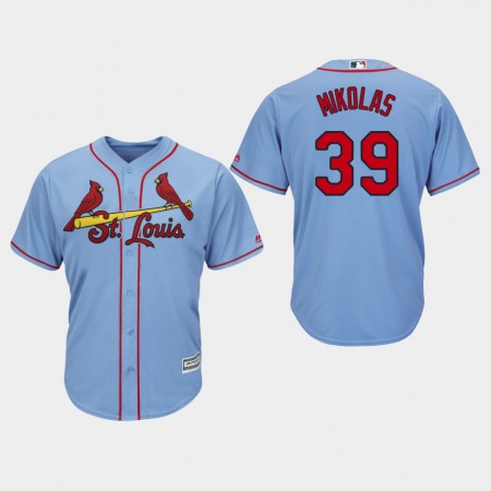 Men's St. Louis Cardinals #39 Miles Mikolas Blue Cool Base Stitched MLB Jersey
