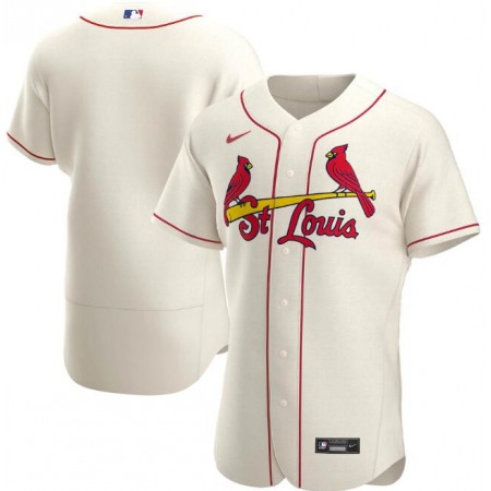 Men's St. Louis Cardinals Blank Cream Flex Base Stitched Jersey