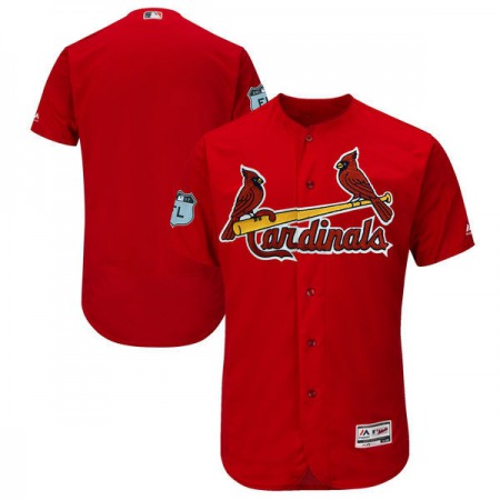 Men's St. Louis Cardinals Majestic Red 2017 Spring Training Authentic Flex Base Team Stitched MLB Jersey