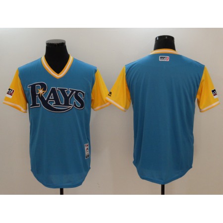 Men's Tampa Bay Rays Majestic Royal/Light Yellow 2018 Players' Weekend Team Stitched MLB Jersey