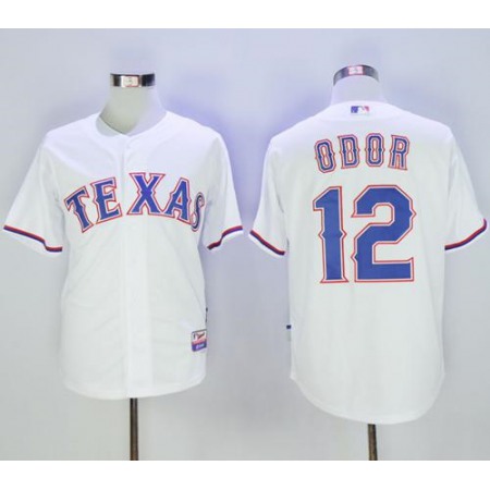 Rangers #12 Rougned Odor White Cool Base Stitched MLB Jersey