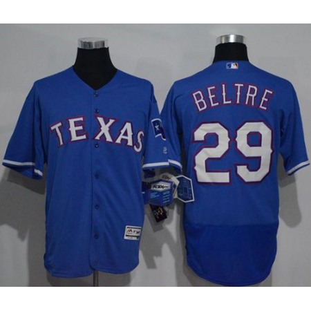 Rangers #29 Adrian Beltre Blue Flexbase Authentic Collection Stitched MLB Jersey