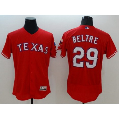 Rangers #29 Adrian Beltre Red Flexbase Authentic Collection Stitched MLB Jersey