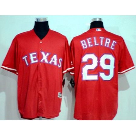 Rangers #29 Adrian Beltre Red New Cool Base Stitched MLB Jersey