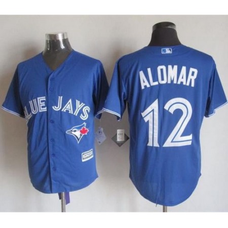 Blue Jays #12 Roberto Alomar Blue New Cool Base Stitched MLB Jersey