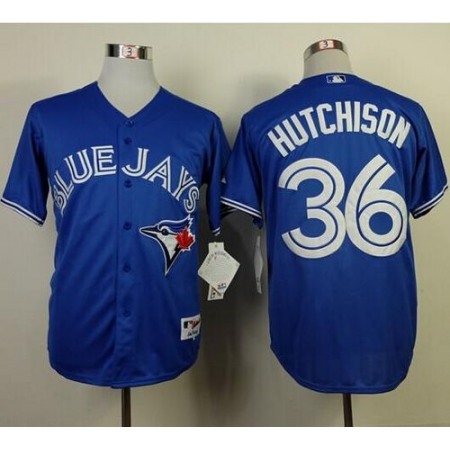 Blue Jays #36 Drew Hutchison Blue Cool Base Stitched MLB Jersey