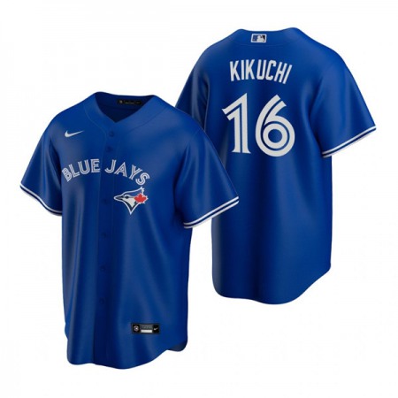 Men's Toronto Blue Jays #16 Yusei Kikuchi Royal Cool Base Stitched Jersey