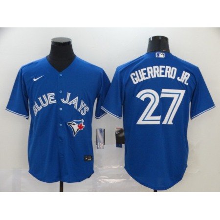 Men's Toronto Blue Jays #27 Vladimir Guerrero Jr. Majestic Blue Cool Base Stitched MLB Jersey