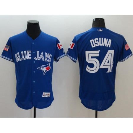Blue Jays #54 Roberto Osuna Blue Fashion Stars & Stripes Flexbase Authentic Stitched MLB Jersey