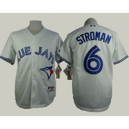 Blue Jays #6 Marcus Stroman White Cool Base Stitched MLB Jersey