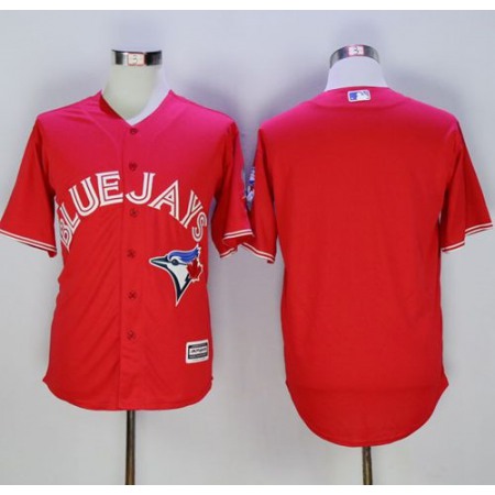 Blue Jays Blank Red New Cool Base 40th Anniversary Stitched MLB Jersey