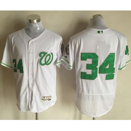 Nationals #34 Bryce Harper White Celtic Flexbase Authentic Collection Stitched MLB Jersey