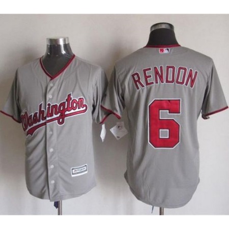 Nationals #6 Anthony Rendon Grey New Cool Base Stitched MLB Jersey