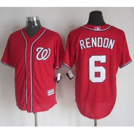 Nationals #6 Anthony Rendon Red New Cool Base Stitched MLB Jersey