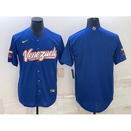 Men's Venezuela Baseball Blank 2023 Royal World Baseball Classic Stitched Jersey