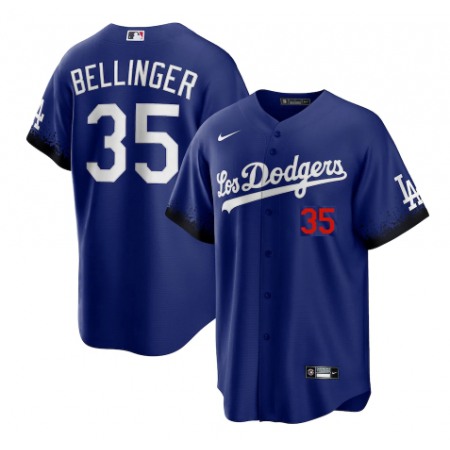 Youth Los Angeles Dodgers #35 Cody Bellinger 2021 Royal City Connect Cool Base Stitched Baseball Jersey