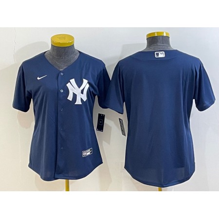 Youth New York Yankees Blank Navy Stitched Jersey