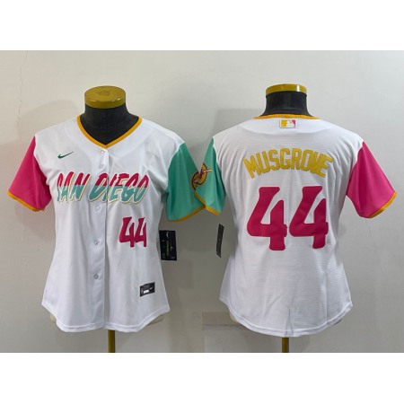 Youth San Diego Padres #44 Joe Musgrove 2022 White City Connect Stitched Baseball Jersey