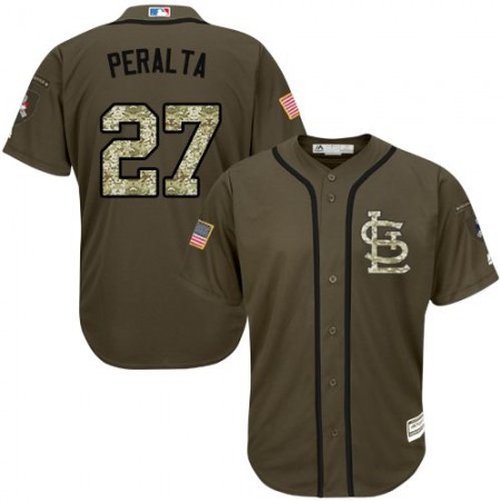 Cardinals #27 Jhonny Penalta Green Salute to Service Stitched Youth MLB Jersey