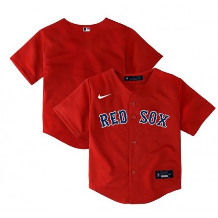 Toddler Boston Red Sox Blank Red Stitched Baseball Jersey