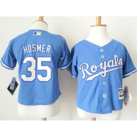 Toddler Royals #35 Eric Hosmer Light Blue Alternate 1 Cool Base Stitched MLB Jersey