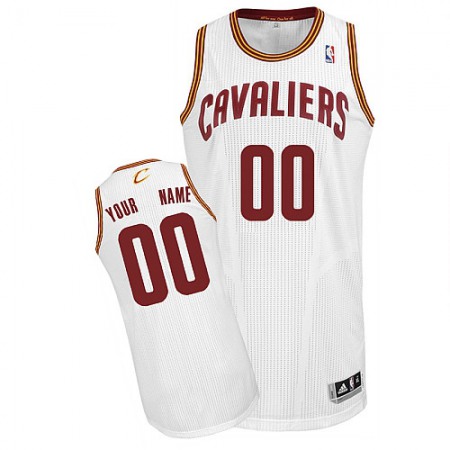 Cavaliers Personalized Authentic White NBA Jersey