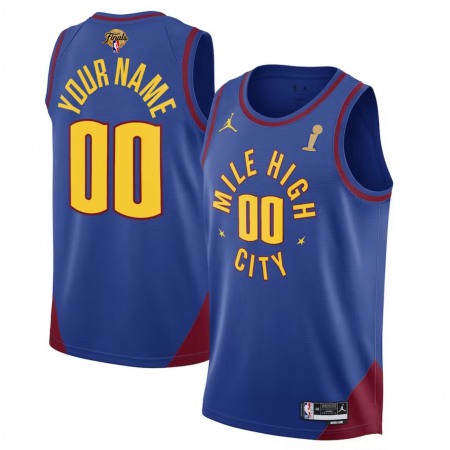 Denver Nuggets Customized Blue 2023 Finals Champions Statement Edition Stitched Jersey