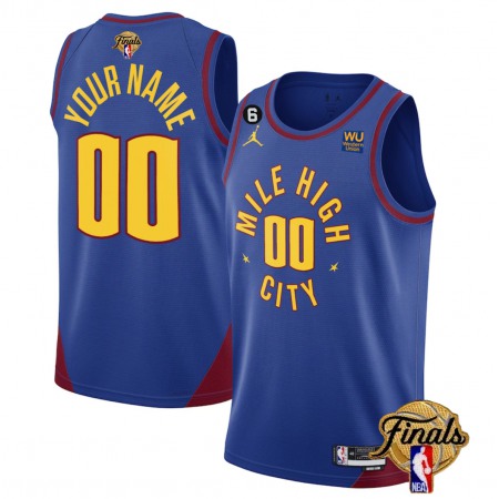 Denver Nuggets Customized Blue 2023 Finals Statement Edition Stitched Jersey