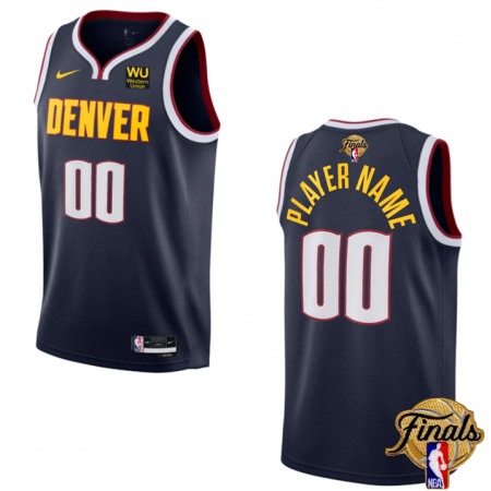 Denver Nuggets Customized Navy 2023 Finals Icon Edition Stitched Jersey
