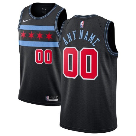 Men's Chicago Bulls Personalized City Edition Stitched NBA Jersey