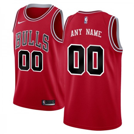 Men's Chicago Bulls Red Customized Stitched NBA Jersey