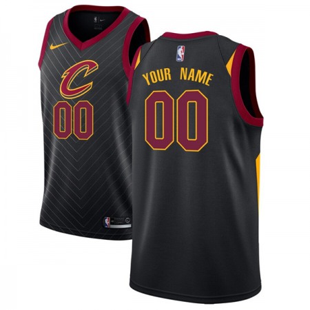 Men's Cleveland Cavaliers Black Customized Stitched NBA Jersey