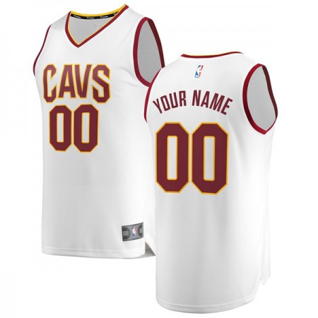Men's Cleveland Cavaliers White Customized Stitched NBA Jersey