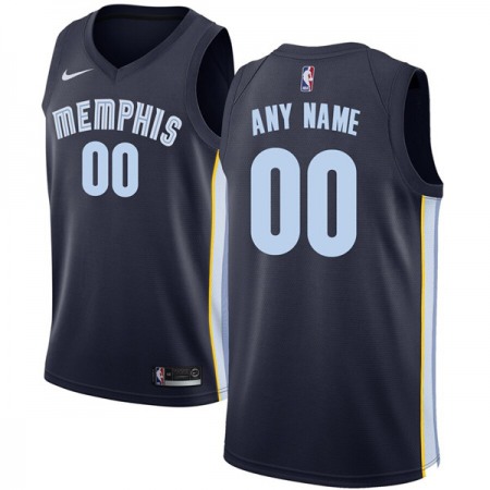 Men's Memphis Grizzlies Navy Customized Stitched NBA Jersey