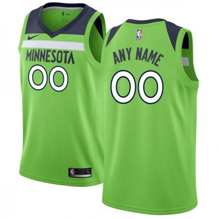 Men's Minnesota Timberwolves Customized Green Stitched NBA Jersey