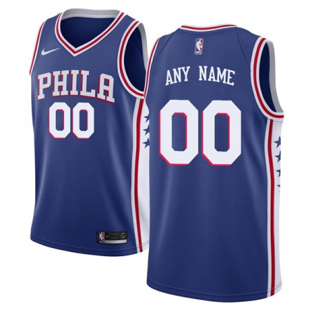 Men's Philadelphia 76ers Blue Customized Stitched NBA Jersey