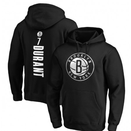 Men's Brooklyn Nets #7 Kevin Durant Black Playmaker Name & Number Pullover Hoodie