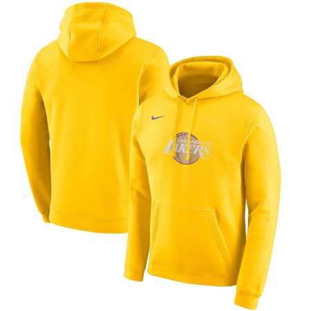 Men's Los Angeles Lakers Gold City Edition Club Pullover Hoodie