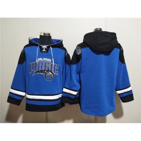 Men's Orlando Magic Blank Blue Ageless Must-Have Lace-Up Pullover Hoodie