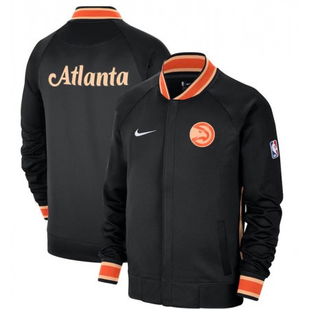 Men's Atlanta Hawks Black 2022/23 City Edition Full-Zip Jacket