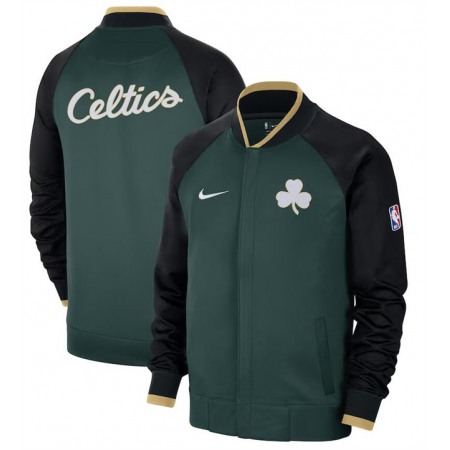 Men's Boston Celtics Green/Black 2022/23 City Edition Full-Zip Jacket